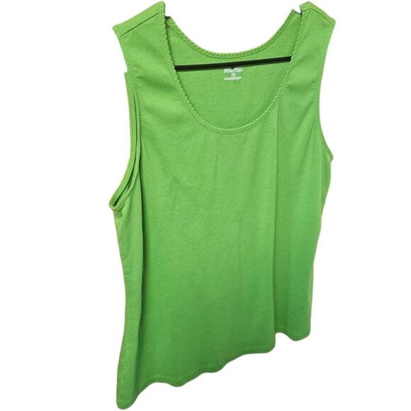 NWOT STUDIO WORKS Green Apple Sleeveless Scoop Neck Tank XL - Picture 4 of 10